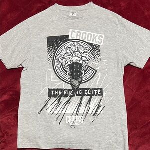Crooks & Castles Gray Graphic Tee